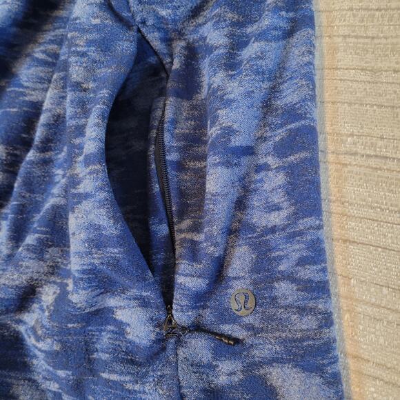 Lululemon Surge Warm Full Zip Men’s Jacket XL Hoodie Blue Pockets Troon North - Picture 5 of 14